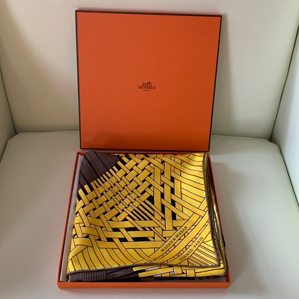 🐴 NEW Hermes Masan & Masan Scarf 90 Giftable Package